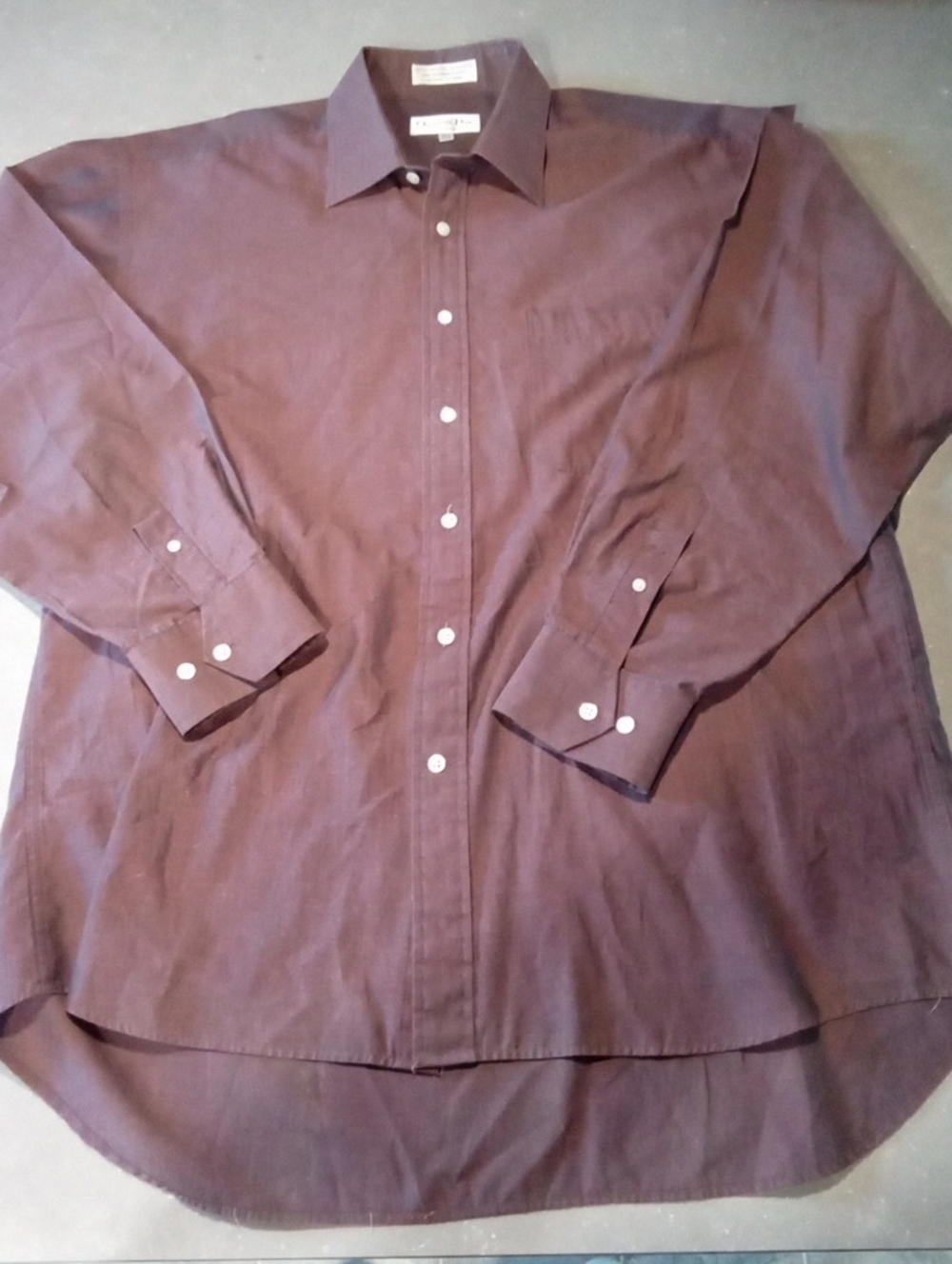 Christian Dior. 16.5 34/35 Men's Dress Shirt in Deep Purple